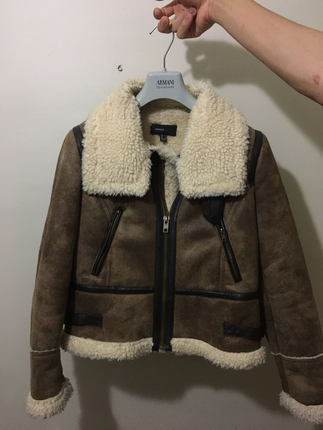 xl Beden mango kürklü mont