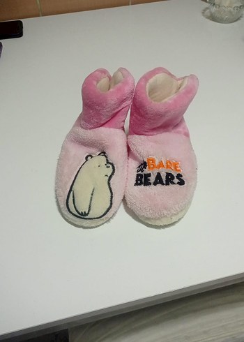 Kız Çocuk Pembe Sıcak Ev Terliği - Görsel 7