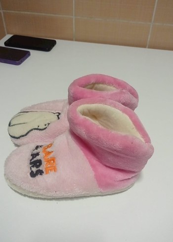 Kız Çocuk Pembe Sıcak Ev Terliği - Görsel 10