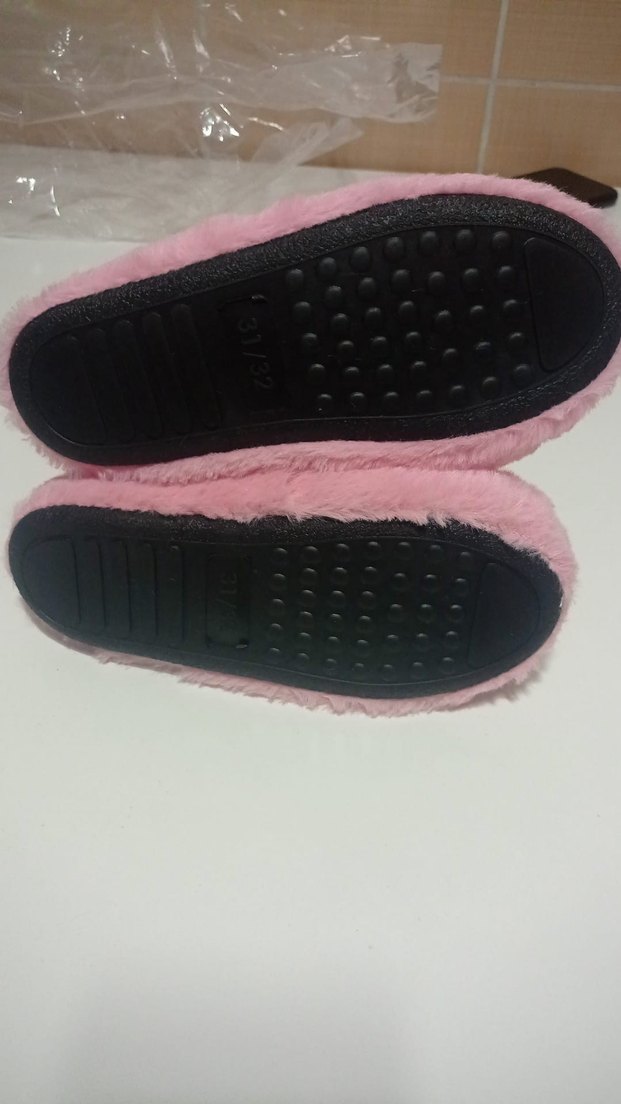 Kız Çocuk Pembe Sıcak Ev Terliği - Görsel 3