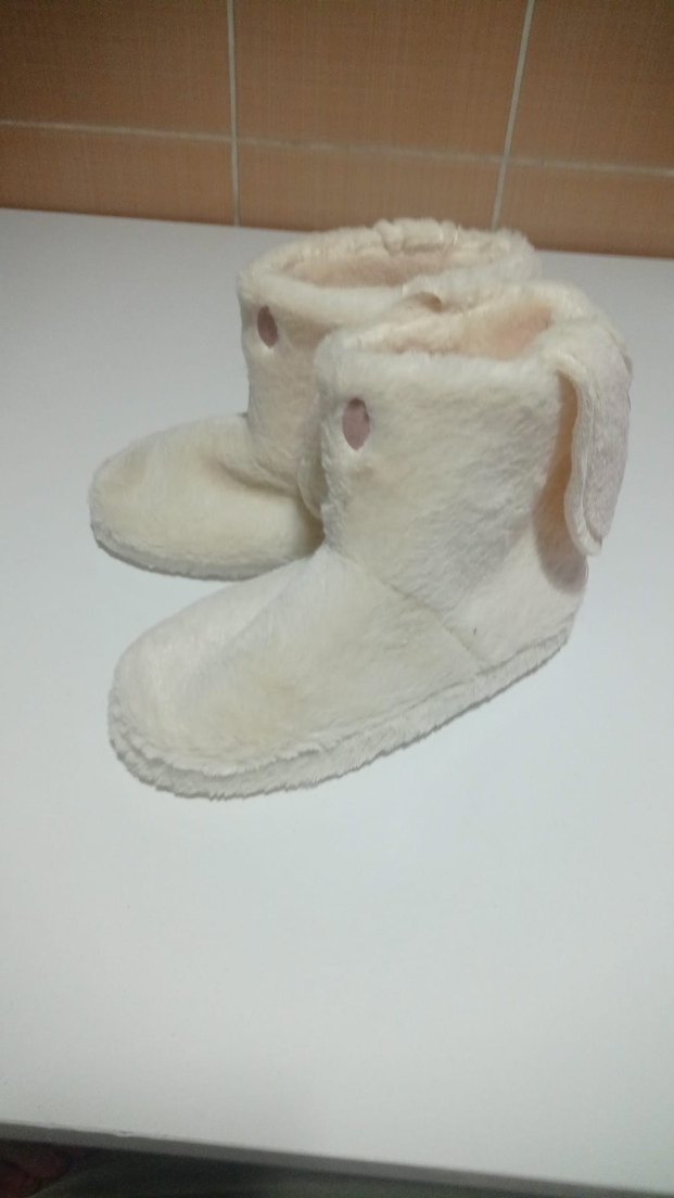 Kız Çocuk Pembe Sıcak Ev Terliği - Görsel 5