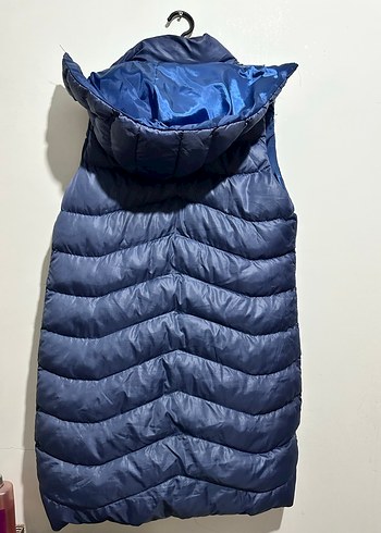 Kadın Lacivert Fermuarlı Şişme Yelek - Görsel 2