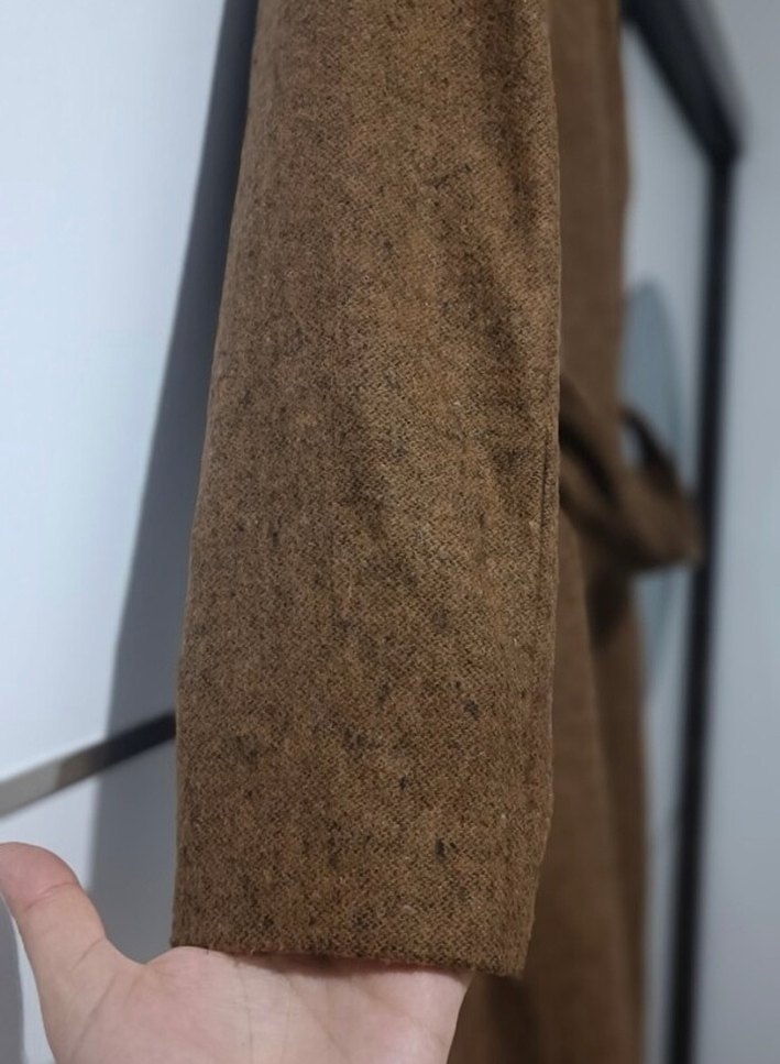 Kahverengi Uzun Kadın Kaban - Görsel 3