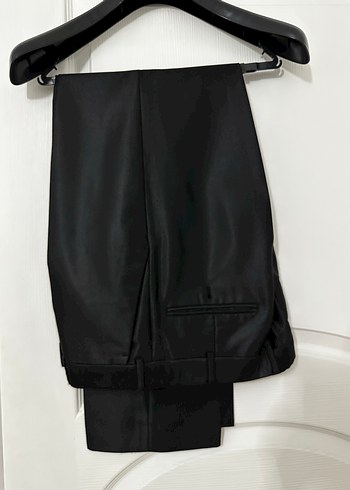 Kiğılı Erkek Siyah Parlak ModernKlasik Ofis Takımelbise damatlık - Görsel 3