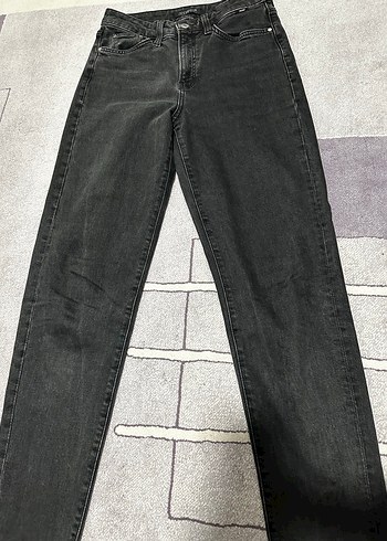 Gri Kadın Denim Regular Fit Jean - Görsel 2