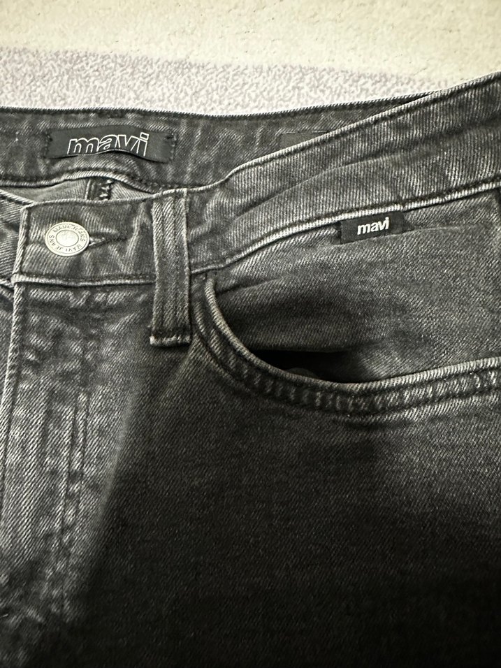 Gri Kadın Denim Regular Fit Jean - Görsel 3