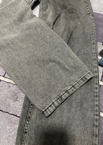 Gri Denim Midi Kadın Jean Pantolon - Görsel 2