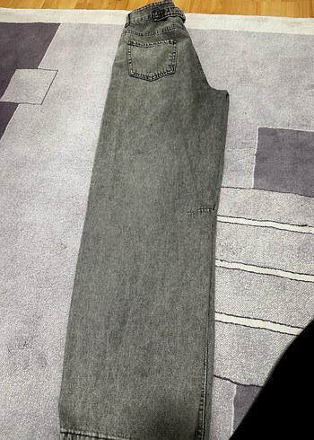 Gri Denim Midi Kadın Jean Pantolon - Görsel 3