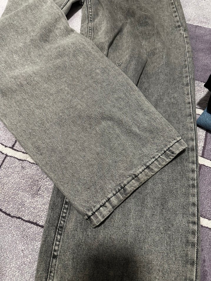 Gri Denim Midi Kadın Jean Pantolon - Görsel 2