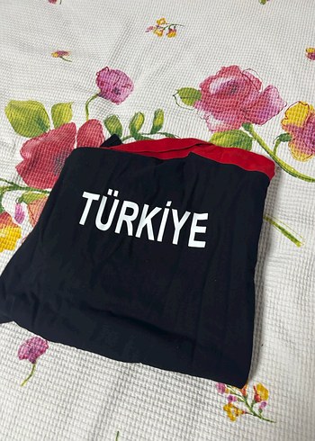 Kısa Kollu Siyah Türkiye tişört - Görsel 3