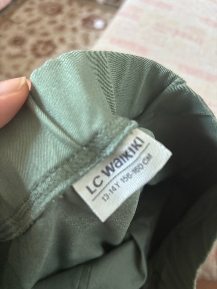 Kadın Loose Fit Midi Mini Etek - Haki - Görsel 3