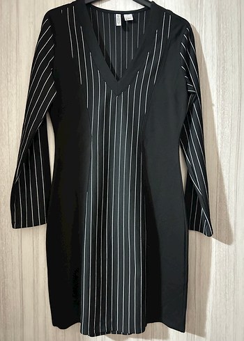 V Yaka Çizgili Siyah Gri Tuxedo - Görsel 7