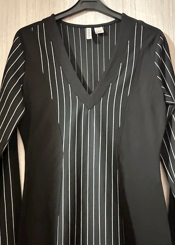 V Yaka Çizgili Siyah Gri Tuxedo - Görsel 6