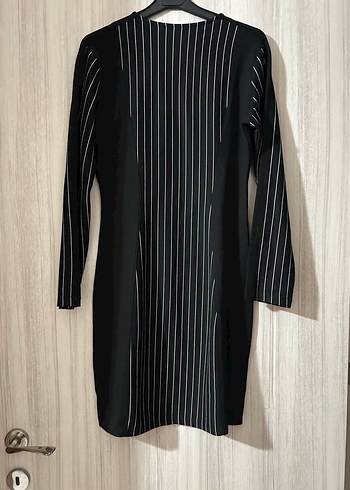 V Yaka Çizgili Siyah Gri Tuxedo - Görsel 4