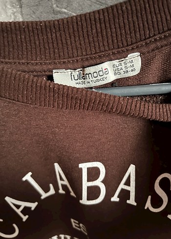 Kahverengi Baskılı Kadın Sweatshirt - Görsel 2