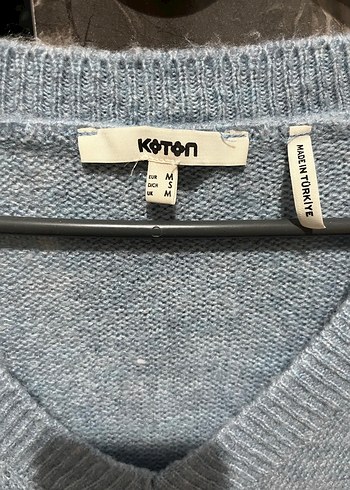 Gri V Yaka Triko Kadın Kazak veya süveter - Görsel 2