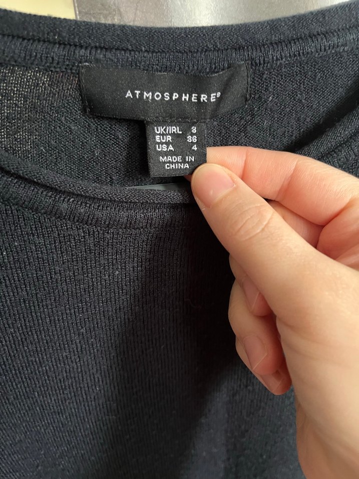 Gri Kadın Uzun Kollu Triko - Görsel 2