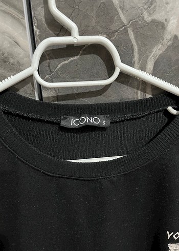 Siyah Baskılı Kadın Sweatshirt - Görsel 3