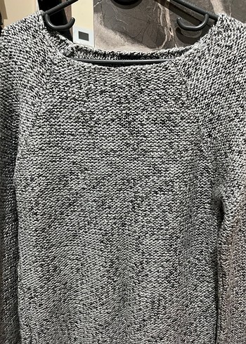 Gri Örgü Kadın Uzun Kollu Kazak - Görsel 2
