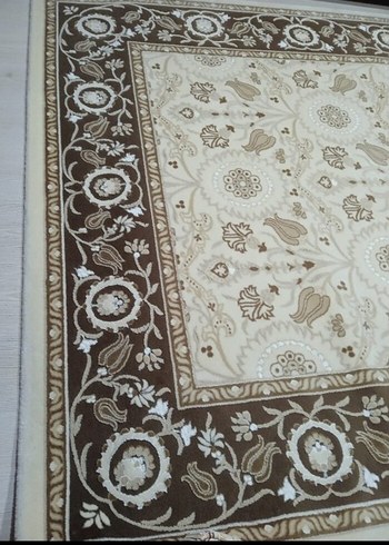 Klasik Desenli Açık Kahverengi Halı - Görsel 2