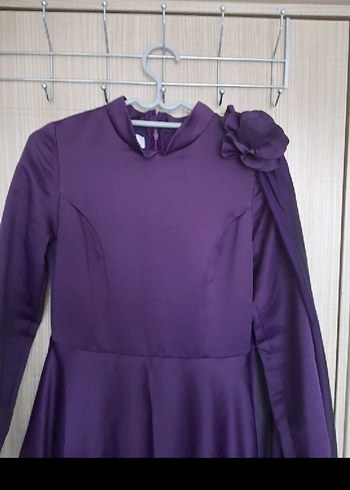 abiye kollu elbise - Görsel 5