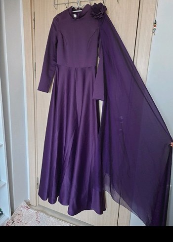 abiye kollu elbise - Görsel 3