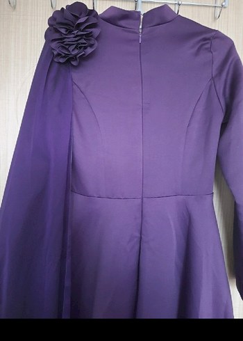 abiye kollu elbise - Görsel 4