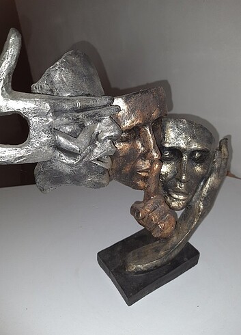 3 başlıklı biblo heykeli - Görsel 2