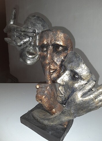 3 başlıklı biblo heykeli - Görsel 3