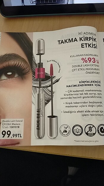 Double Lash Extend Çift Etkili Maskara