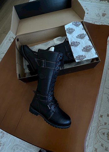 36 Beden siyah Renk Harley Davidson Belhaven Wp Deri Çizme
