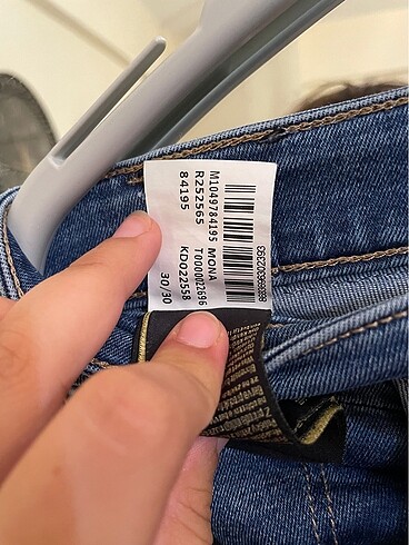 30 Beden mavi Renk Kot pantolon