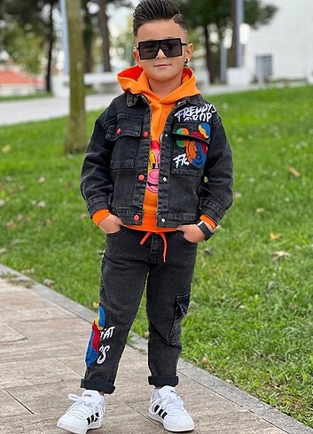 Diğer Erkek üç parça kot takım