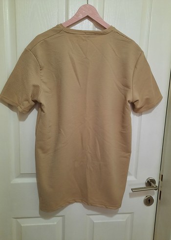 Bej Erkek  Tişört Loose Fit - Görsel 3