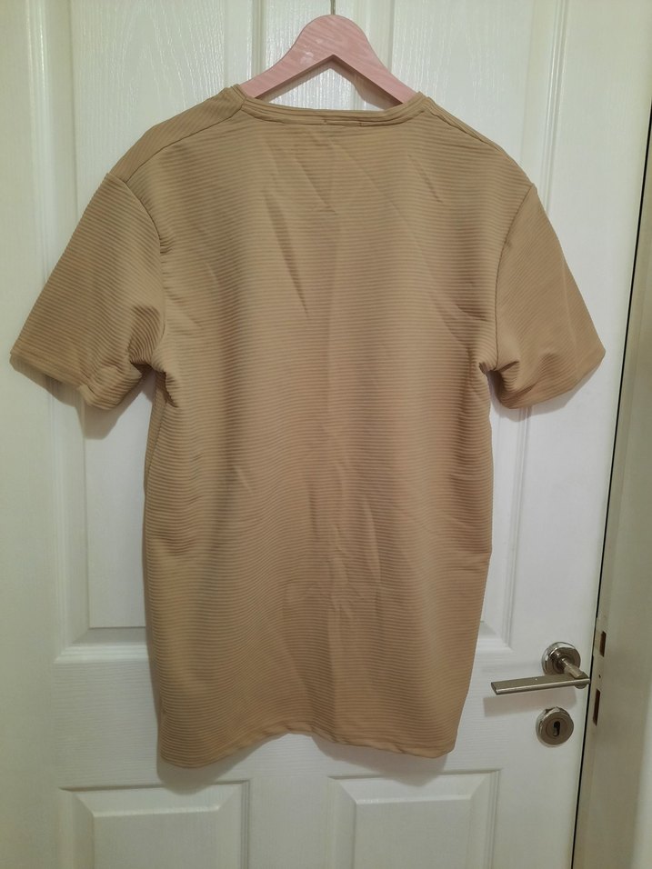 Bej Erkek  Tişört Loose Fit - Görsel 3