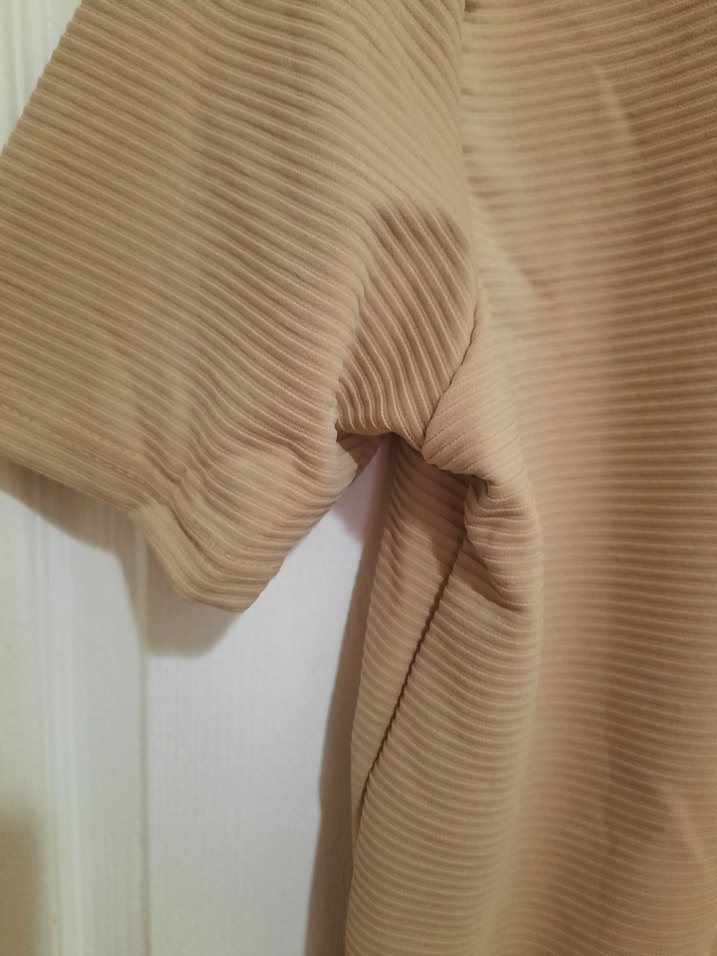 Bej Erkek  Tişört Loose Fit - Görsel 4