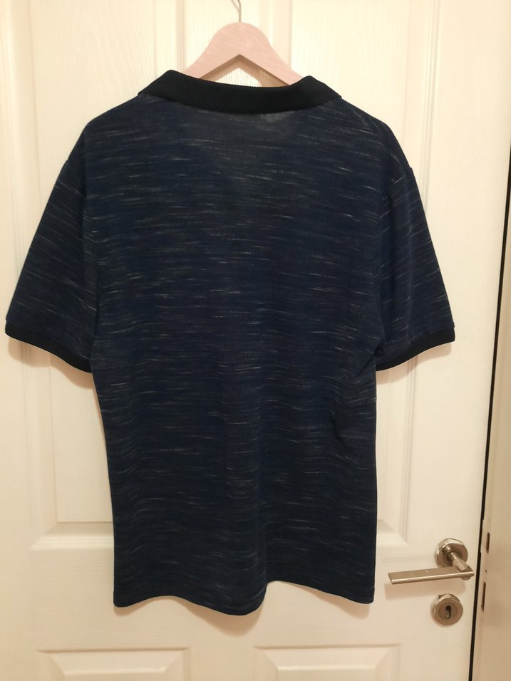 Lacivert Düğmeli Erkek Polo Tişört - Görsel 3