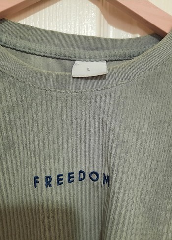 Gri Erkek Kısa Kollu Süet kadife Tişört - Görsel 3