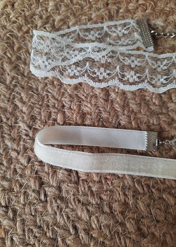 kadife dantel 2 li choker set - Görsel 7