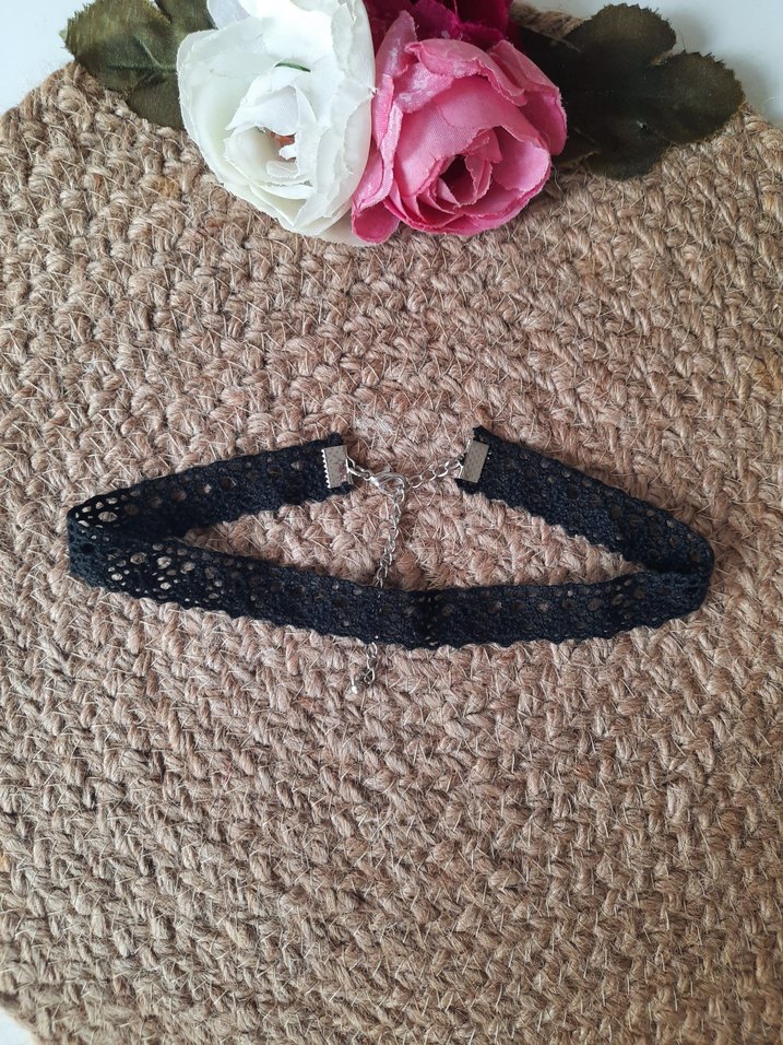 dantel fisto choker kolye - Görsel 2