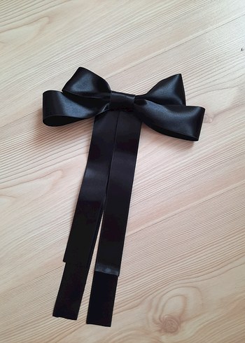 saten çift kurdele pinteres saç tokası - Görsel 9