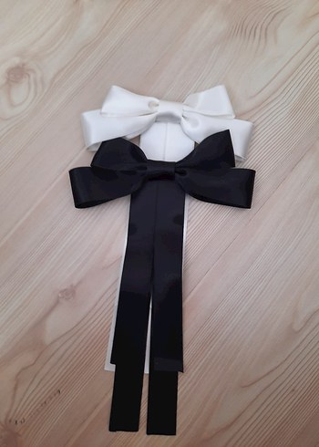 saten çift kurdele pinteres saç tokası - Görsel 10