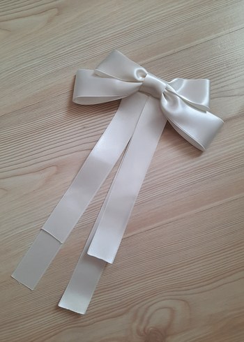 saten çift kurdele pinteres saç tokası - Görsel 12