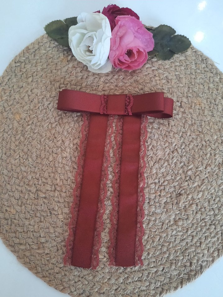 Dantel Detaylı otomatik kurdele toka - Görsel 5