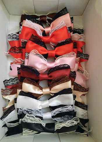 Dantel Detaylı Siyah Fiyonk Saç Aksesuarı - Görsel 4