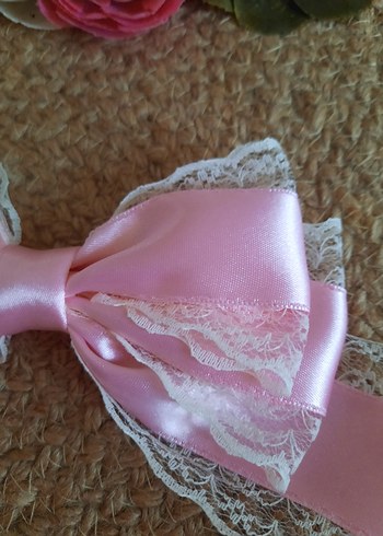 Dantel Detaylı Siyah Fiyonk Saç Aksesuarı - Görsel 12