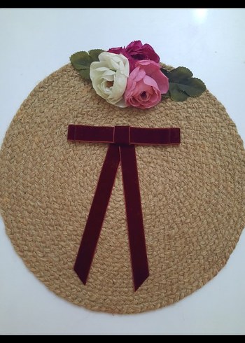 kadife kurdele fiyonk broş - Görsel 10