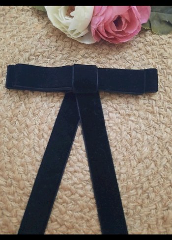 kadife kurdele fiyonk broş - Görsel 12