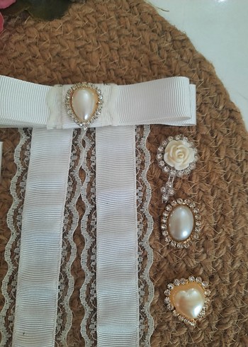 dantel işlemeli otomatik toka - Görsel 8