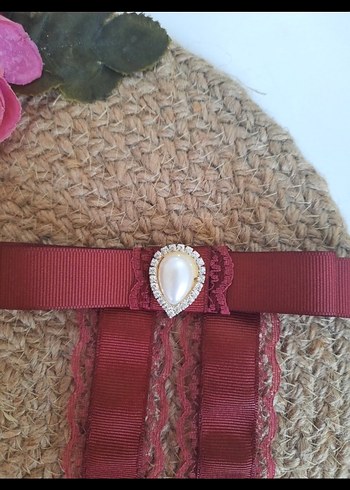 dantel işlemeli otomatik toka - Görsel 6